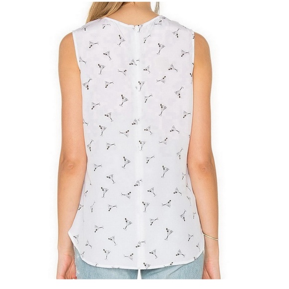 NWT Equipment Sleeveless Cocktail Print Tank Top - Picture 3 of 4